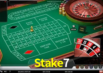 Escena dinámica inspirada en casino con iluminación Stake7, cartas, fichas e íconos de juegos digitales en un espacio moderno de juegos.