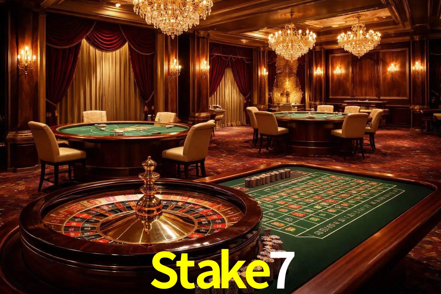 Una escena premium de mesa de casino en vivo con cartas, elementos de ruleta y un ambiente pulido de estudio de transmisión.